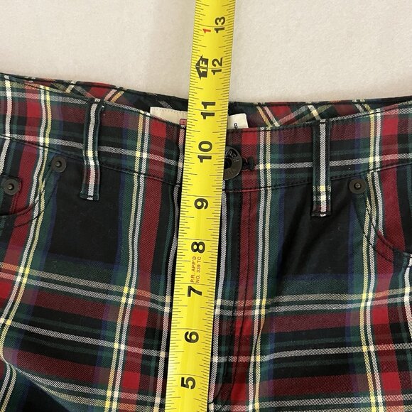 Vineyard Vines Women's Plaid Multicolor Skinny Pants Size 8 Stretch Mid Rise - Picture 8 of 10